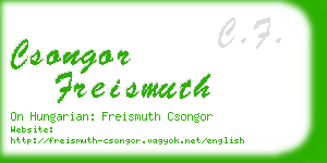 csongor freismuth business card
